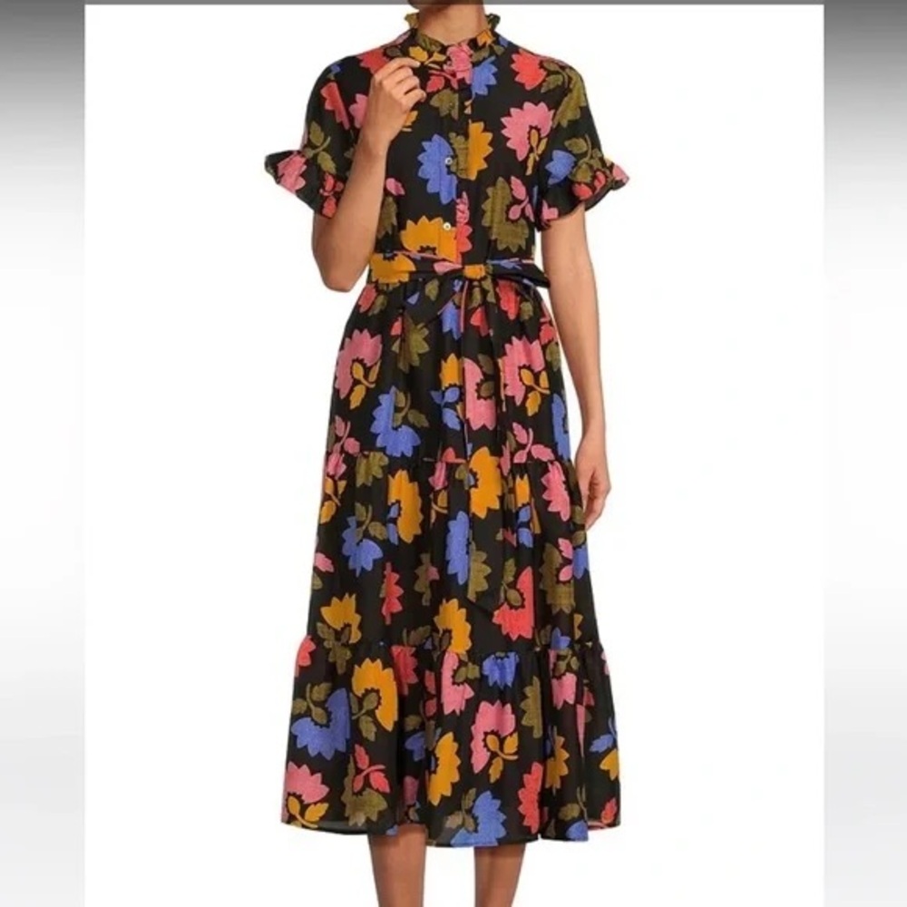 Floral Black Dress
